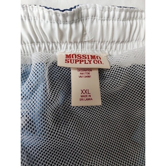 NWT Mossimo Supply Co Men's Board Shorts Size XXL Swim Trunks Floral Blue Beach - Picture 3 of 12